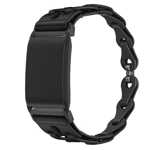 Blueshaweu Damen Armband und Schutzhülle Kompatibel mit WHOOP 4.0, Schlank Einkettiges Elegant Silikon Ersatz Uhrenarmband Kompatibel für WHOOP 5.0 Peak/One, 4.0, 3.0 (schwarz) von Blueshaweu