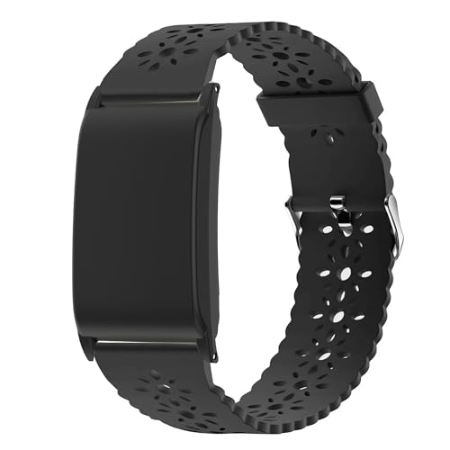 Blueshaweu Damen Armband und Schutzhülle Kompatibel mit WHOOP 4.0, Sport Schlank Ausgehöhlt Ersatzarmband Kompatibel für WHOOP 5.0 Peak/One, 4.0, 3.0 (Schwarz) von Blueshaweu