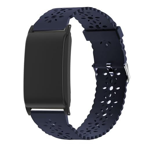 Blueshaweu Damen Armband und Schutzhülle Kompatibel mit WHOOP 4.0, Sport Schlank Ausgehöhlt Ersatzarmband Kompatibel für WHOOP 5.0 Peak/One, 4.0, 3.0 (blau) von Blueshaweu