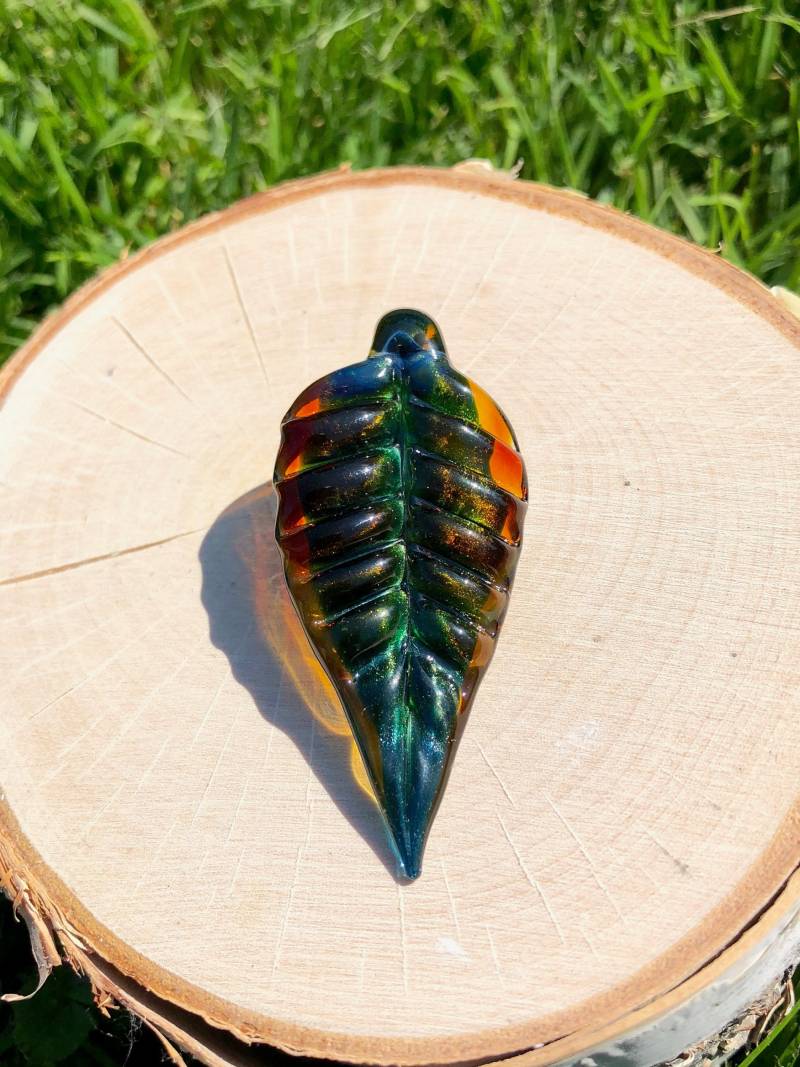 Herbst Blatt Anhänger von BlueshiftGlass