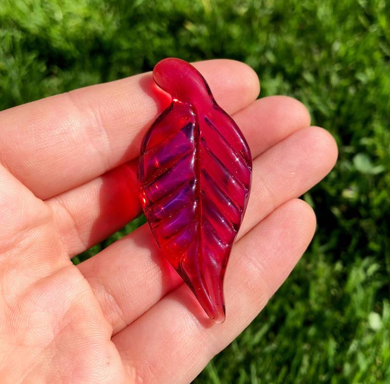 Herbst Blatt Anhänger von BlueshiftGlass