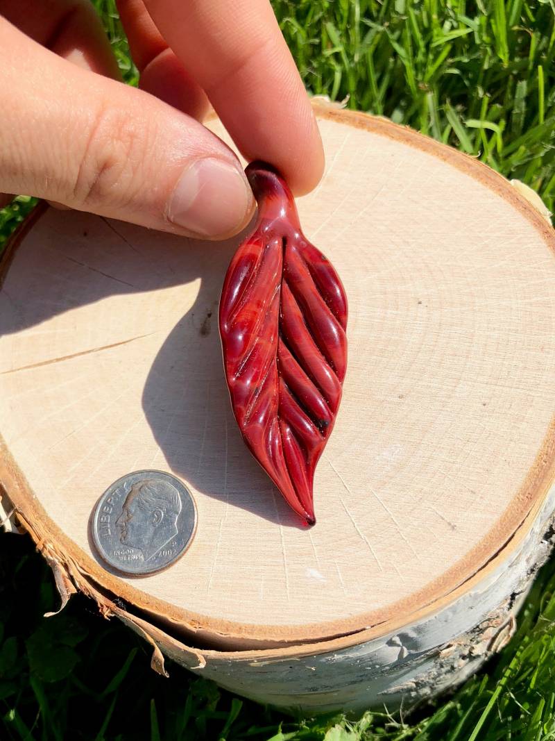 Herbst Blatt Anhänger von BlueshiftGlass