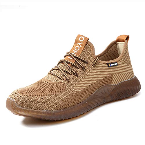 Blueskyli Sicherheitsschuhe Herren S3 Leicht Arbeitsschuhe Damen rutschfest Atmungsaktiv Sportlich Stahlkappe Sneaker Gr.36-48 von Blueskyli