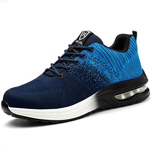 Blueskyli Sicherheitsschuhe Herren S3 Leichte Sportliche Arbeitsschuhe Atmungsaktive Stahlkappenschuhe von Blueskyli