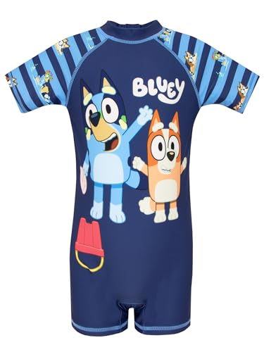 Bluey Badeanzug | Kinder Schwimmanzug | Schwimmset Kinder | Blau 116 von Bluey