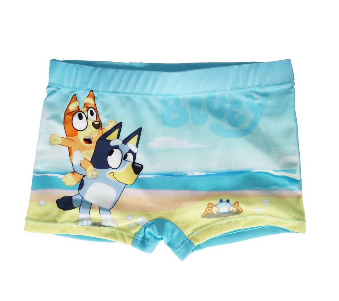 Bluey Badehose Bluey und Bingo Kinder Jungen Badehose Badeshorts Gr. 98 bis 128 von Bluey