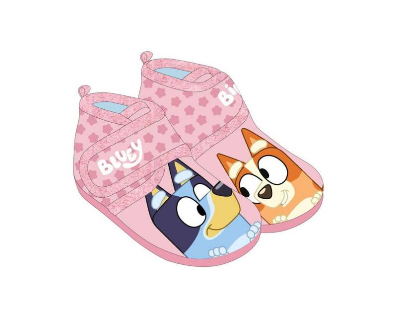 Bluey Bluey Hausschuhe Kinder rosa 23–28 Pantoffeln bequem Pantoffel von Bluey