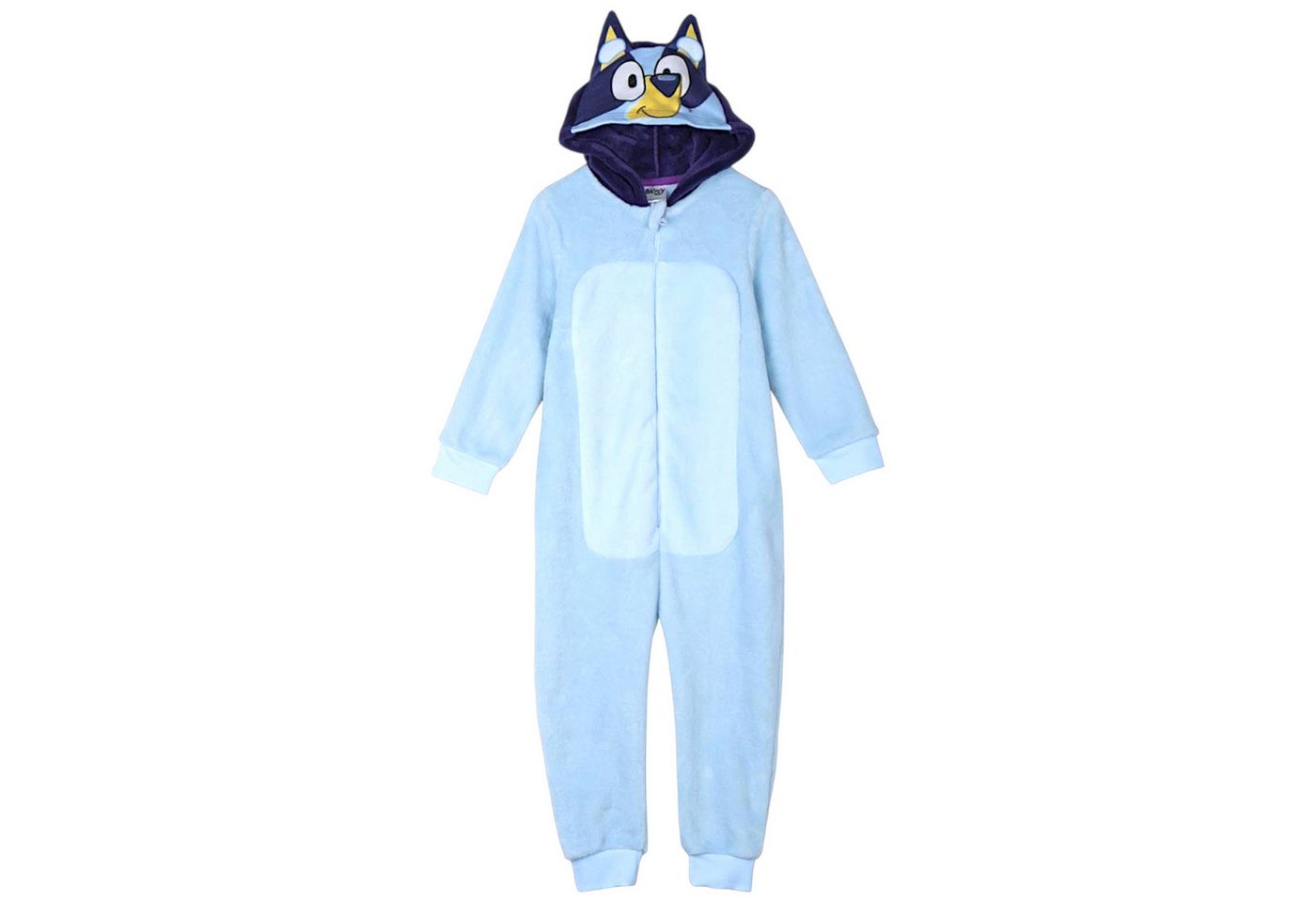Bluey Fleeceoverall Bluey mit 3D Ohren (1-tlg) Kinder Kuschel-Hausanzug Gr. 92 - 116 cm von Bluey