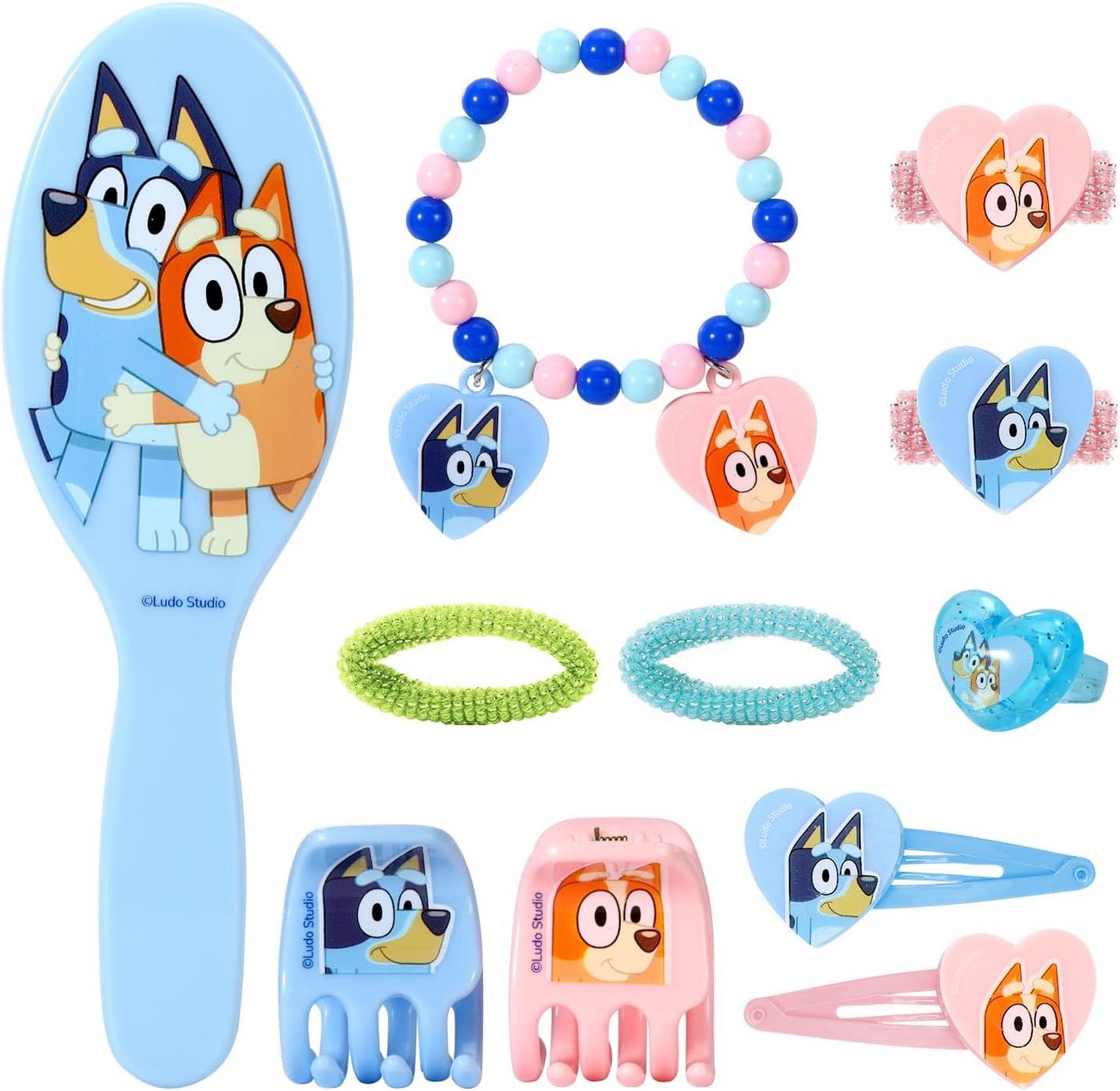 Bluey Haarstyling-Set Bluey 11-teiliges Haarschmuck-Set Mädchen Kinder Accessoires von Bluey