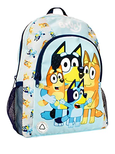 Bluey Rucksack Kinder Bingo Bandit Chilli Schulrucksack Blau Nachhaltige Rucksäcke von Bluey