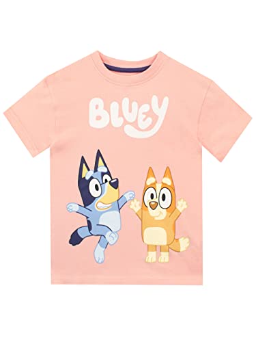 Bluey Mädchen T-Shirt Rosa 104 von Bluey