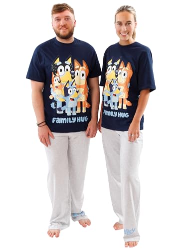 BlueY Pyjama Für Erwachsene | Unisex Pyjamas Für Männer Und Frauen | Größen S Bis XX Large | Offizielles Merchandise | Blau | XX-Large von BlueY