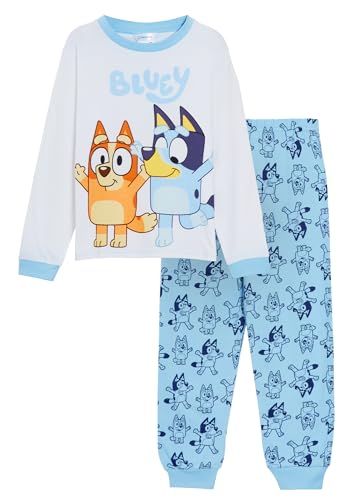 Bluey-Pyjama für Kinder, Jungen und Mädchen, Bingo-Pyjama, langärmelig, Unisex, Premium-Nachtwäsche, Lounge-Set aus 100% Baumwolle von Bluey