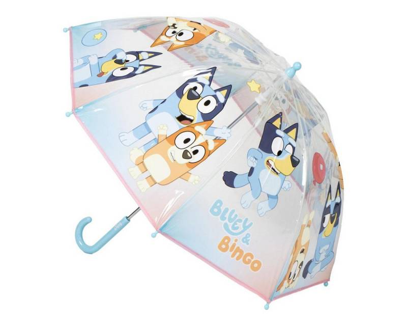 Bluey Regenschirm-Wanderstock Ø 45 cm Regenschirm manueller Bubble-Schirm & Wetterschutz von Bluey