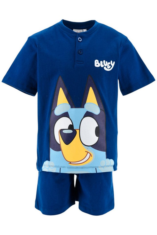 Bluey Schlafanzug In Geschenkverpackung (2 tlg) Pyjama Set kurz - Jungen Shorty Gr. 98-116 cm von Bluey