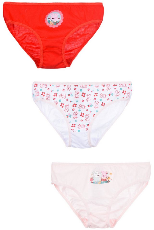 Peppa Pig Slip mit Glitzer (3-St) Mädchen Unterhosen Gr.98 -116 cm von Peppa Pig