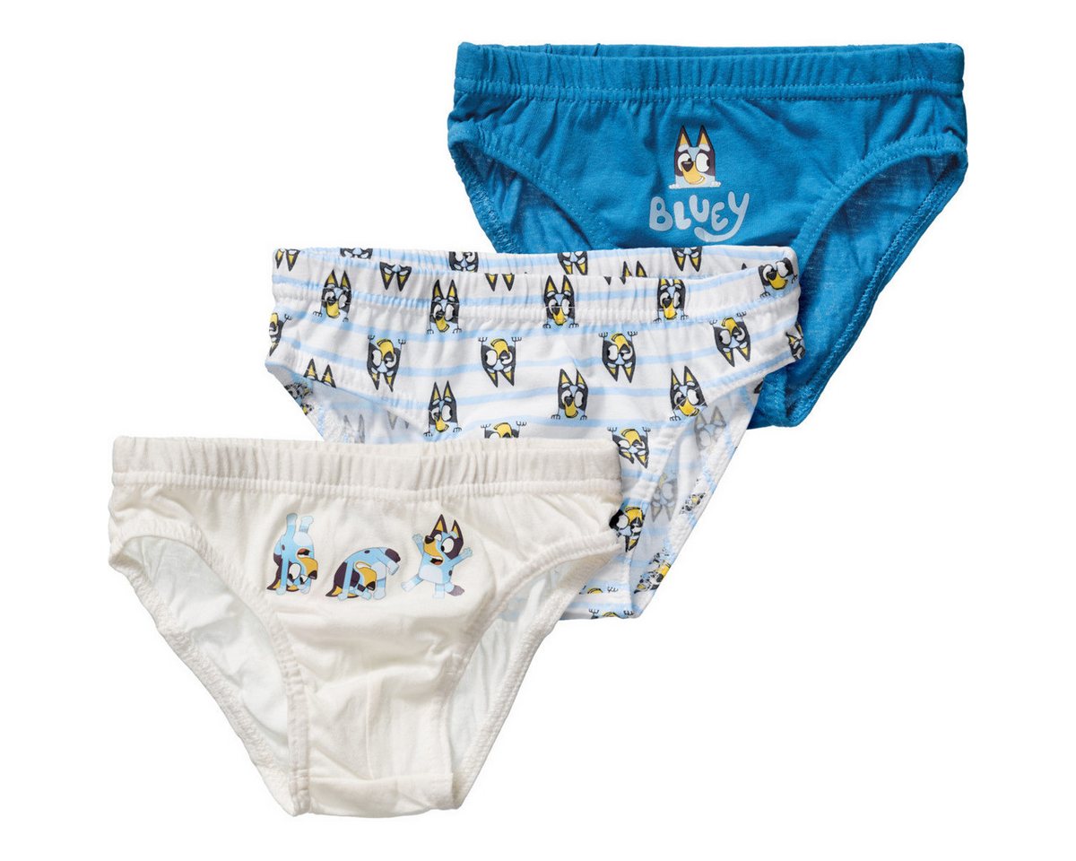 Bluey Slip Bluey Unisex Kinder (3-St) Schlüpfer, Höschen, Unterhose, Unterwäsche, Baumwollslip von Bluey