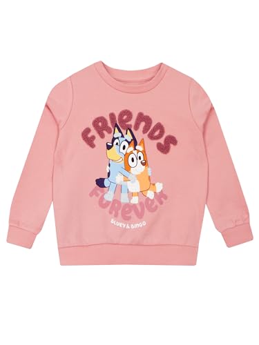 Bluey Sweater | Mädchen Pullover | Bingo Sweatshirt Kinder | Rosa 104 von Bluey