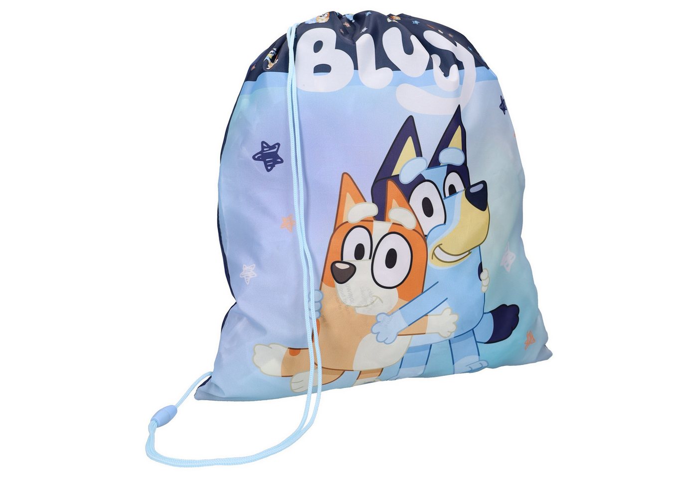 Bluey Turnbeutel Kordelzugbeutel Smoochy Kiss für Schule & Freizeit 44 x 36 cm von Bluey
