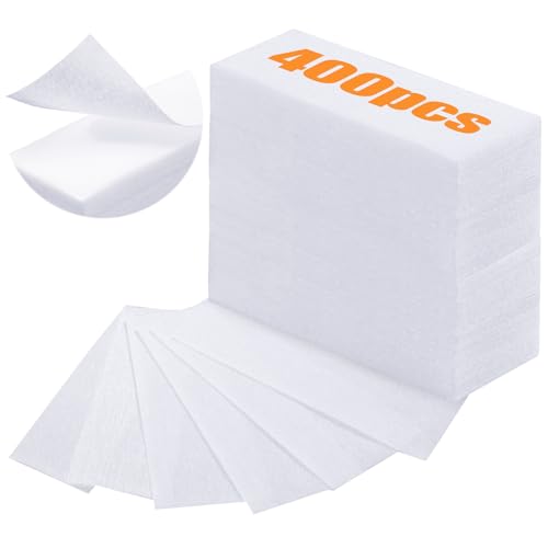 400 Stück Vliesstoff Wachs Streifen Gesicht und Körper Haar Entfernung Wachs Streifen Epilieren Wachsstreifen Papier, Weiß 400 Stück Vliesstoff Wachs Streifen Gesicht und Körper Haar Entfernung Wachs Streifen Epilieren Wachsstreifen Papier, Weiß von Blulu
