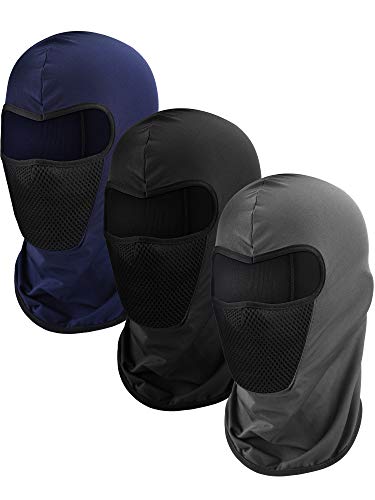 Blulu 3 Stücke Sturmhaube Gesichtsmaske Motorrad Maske Winddicht Tarnen Angeln Hut Gesichtsabdeckung für Sonne Staubschutz (Farbe Set 2) von Blulu