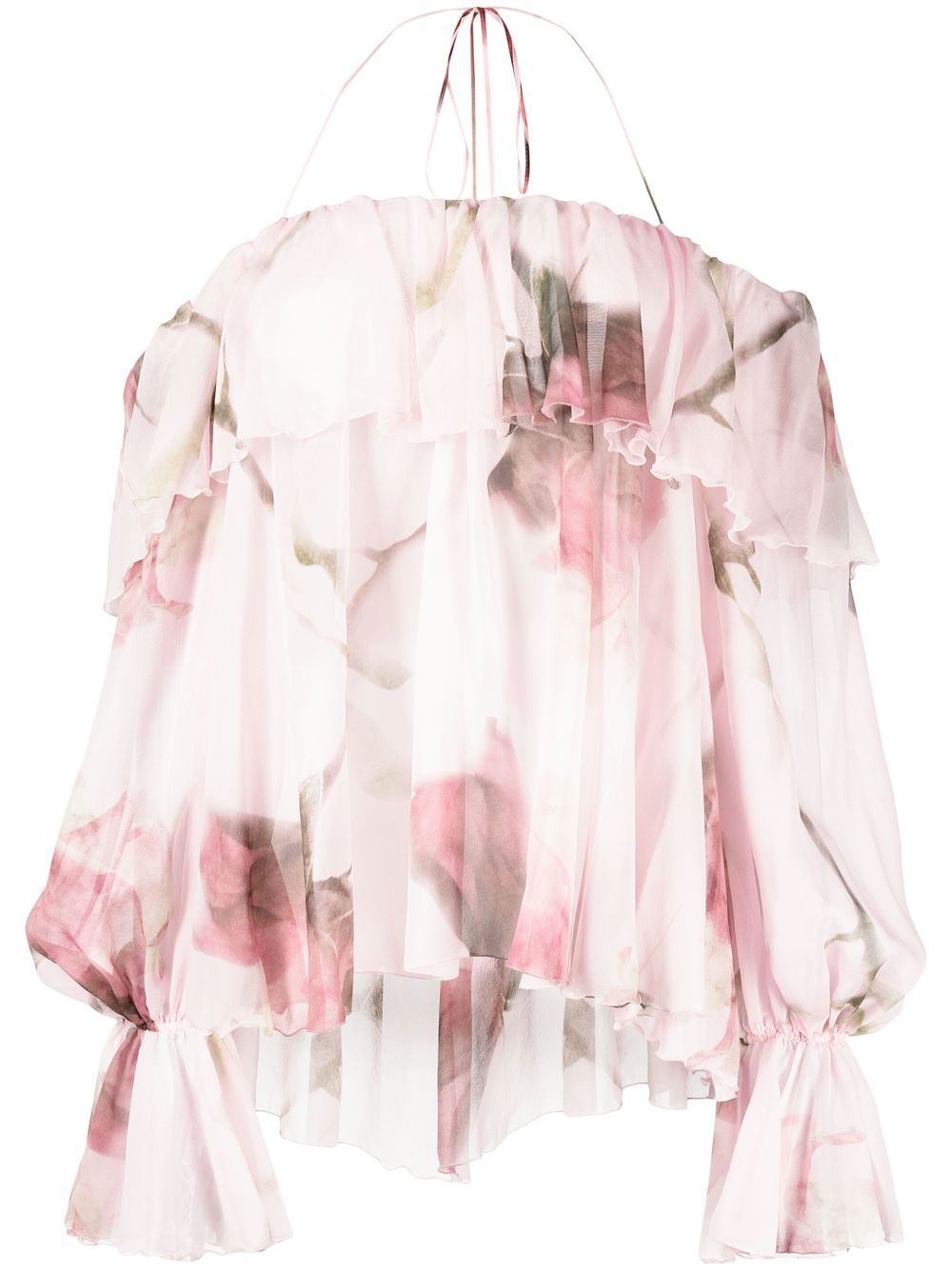 Blumarine Bluse mit Rüschen - Rosa von Blumarine