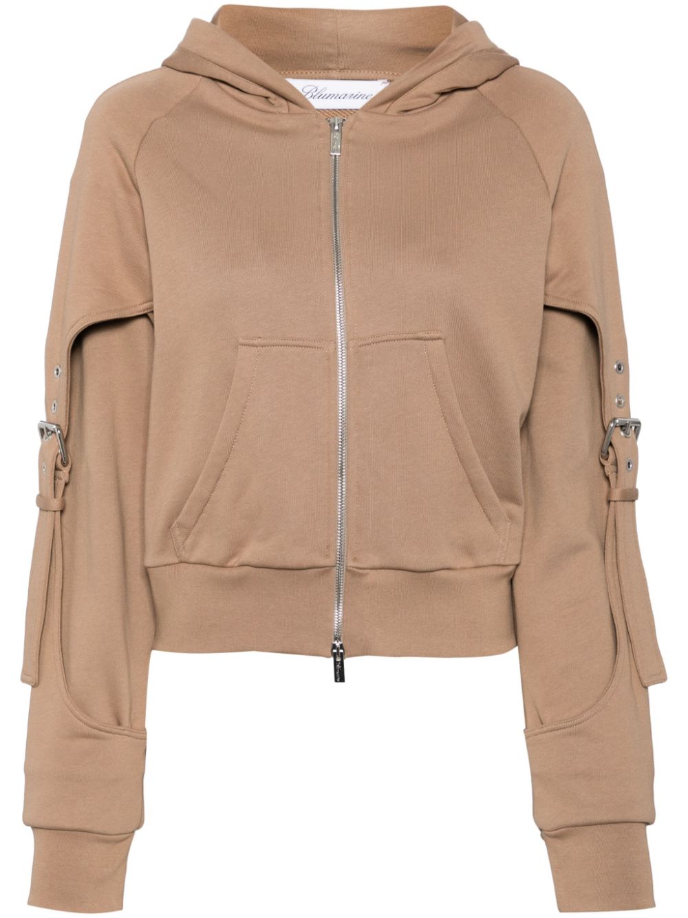 Blumarine Hoodie aus Guêpière-Baumwolle - Braun von Blumarine