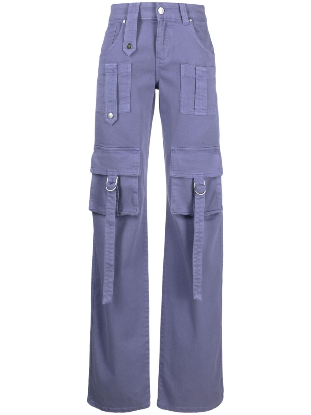 Blumarine Straight-Leg-Jeans mit aufgesetzten Taschen - Violett von Blumarine