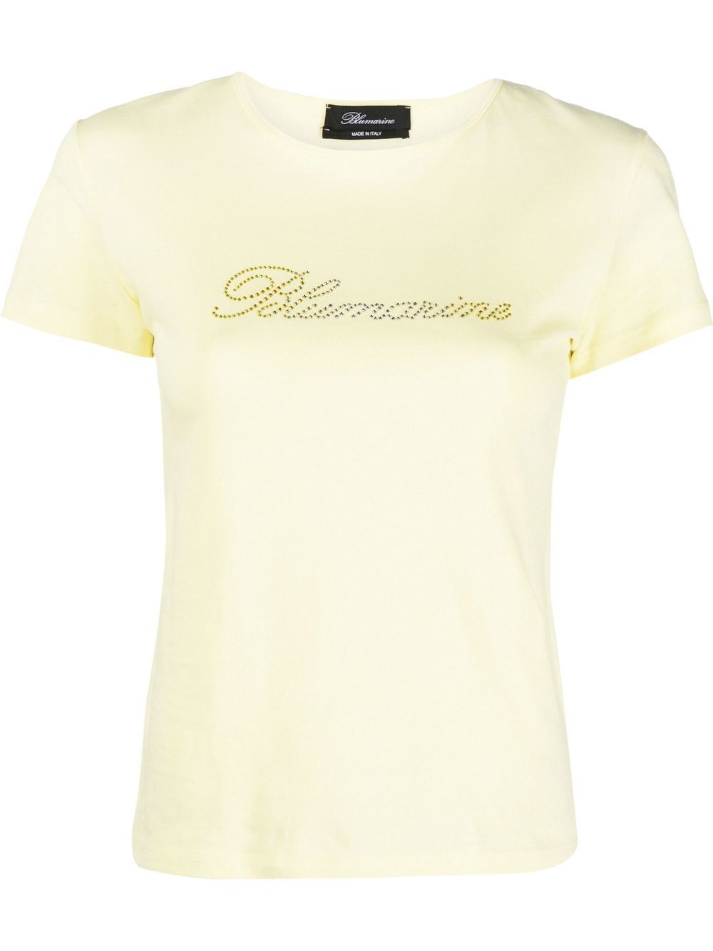 Blumarine T-Shirt mit Rundhalsausschnitt - Gelb von Blumarine