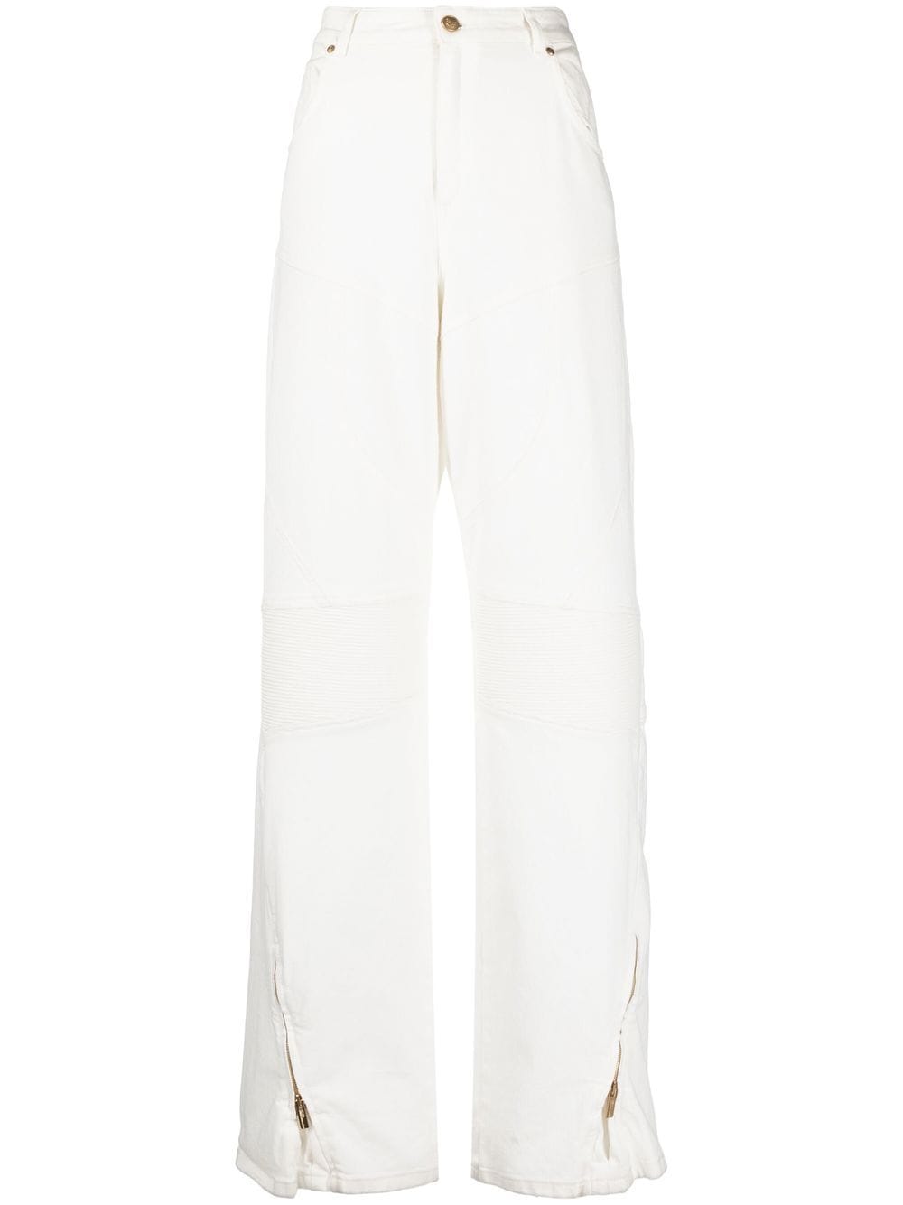 Blumarine Weite High-Rise-Jeans - Weiß von Blumarine