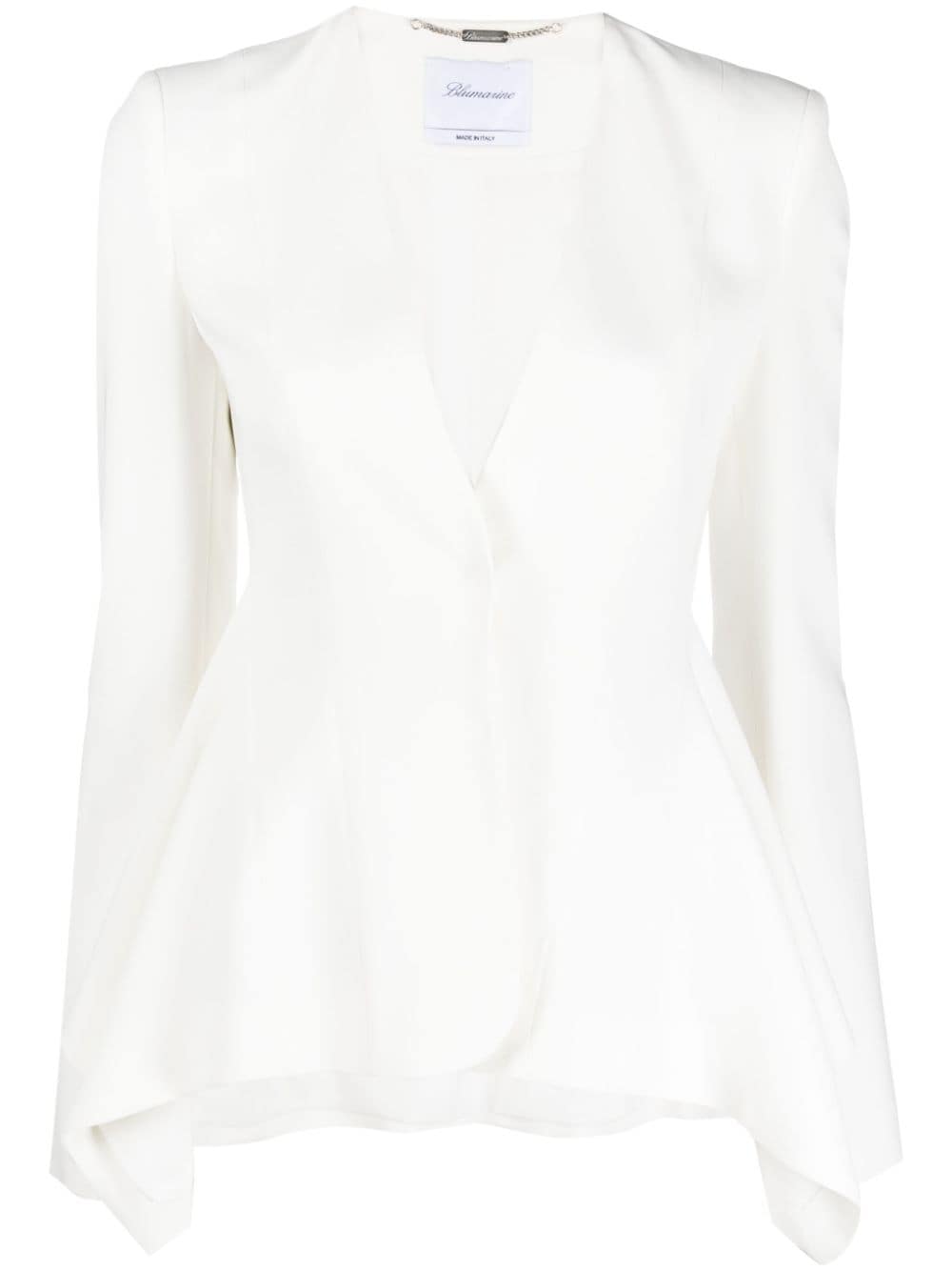 Blumarine Jacke mit asymmetrischem Saum - Weiß von Blumarine