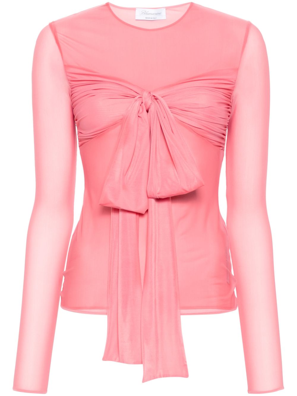 Blumarine T-Shirt mit Schleifendetail - Rosa von Blumarine