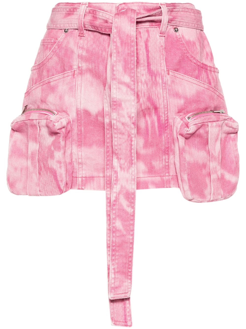 Blumarine Minirock mit Camouflage-Print - Rosa von Blumarine