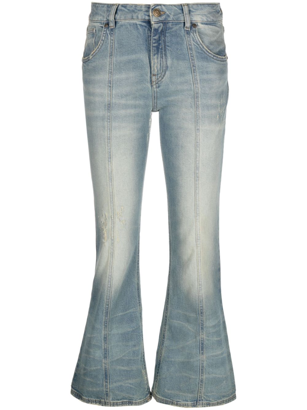 Blumarine Ausgestellte Cropped-Jeans - Blau von Blumarine