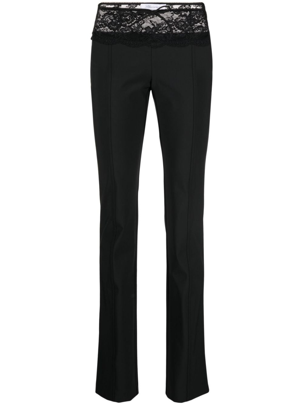 Blumarine Tapered-Hose mit Spitze - Schwarz von Blumarine