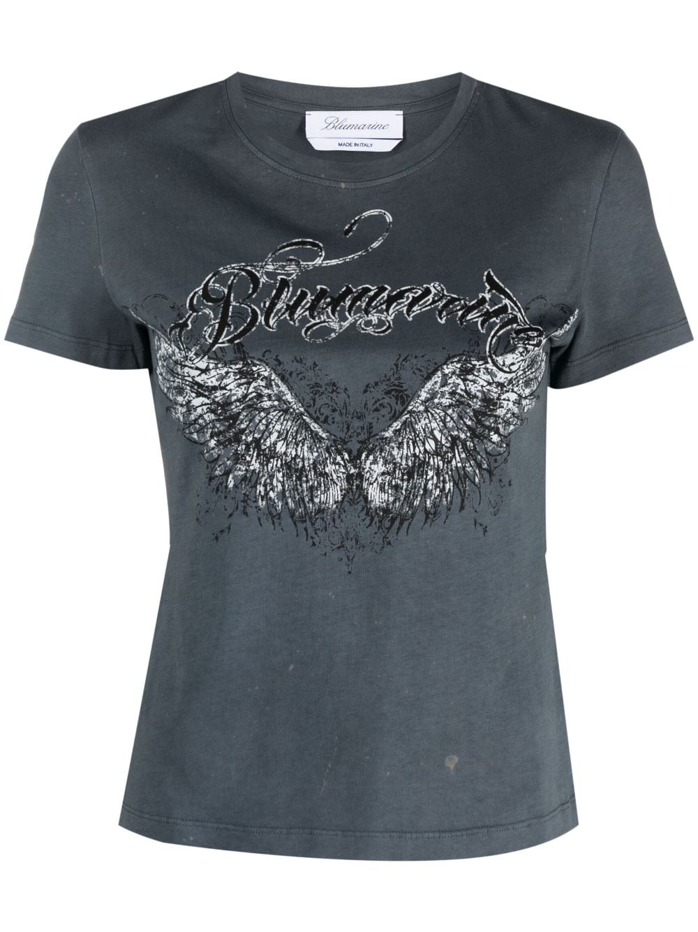 Blumarine T-Shirt mit Logo-Print - Schwarz von Blumarine