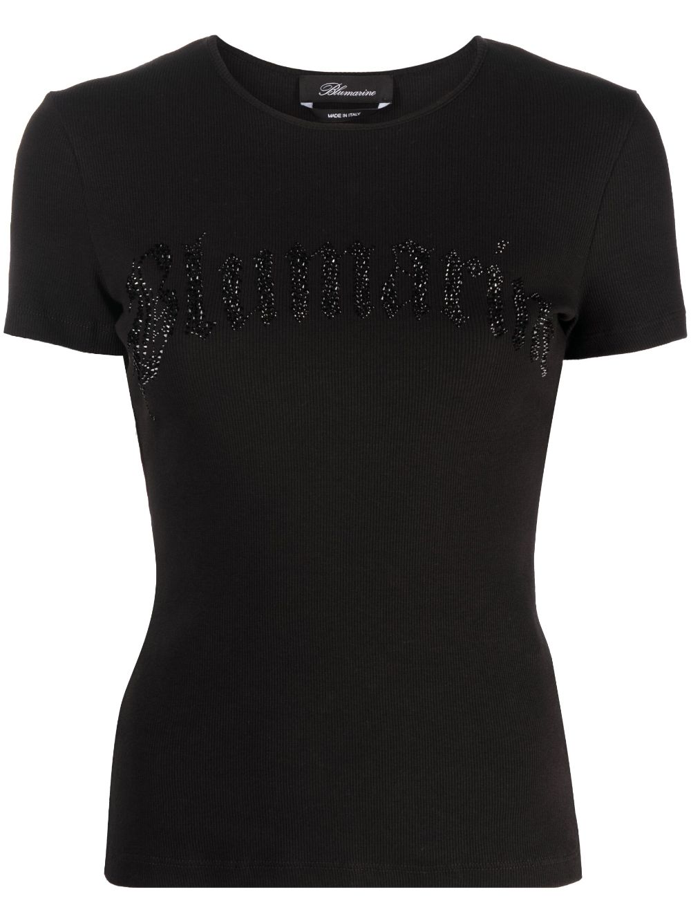 Blumarine T-Shirt mit Logo-Print - Schwarz von Blumarine