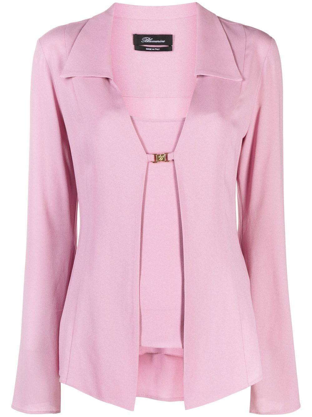 Blumarine Bluse mit Schleifenverschluss - Rosa von Blumarine