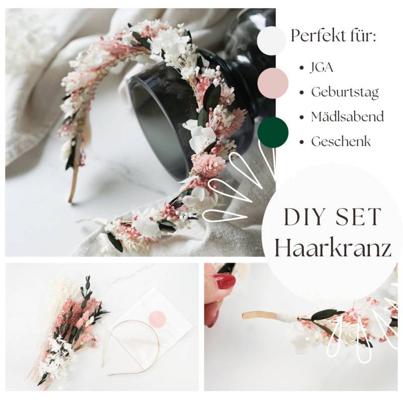 Diy Set Plus Erklärvideo, Jga Idee Für Zuhause, Blumenkranz Binden, Diy Trockenblumen von BlumeleiOnEtsy