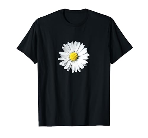 Weißes Gänseblümchen Blume Casual Mode für Frauen Mädchen T-Shirt Weißes Gänseblümchen Blume Casual Mode für Frauen Mädchen T-Shirt von Lässige Blumen Sommer für Damen Co.