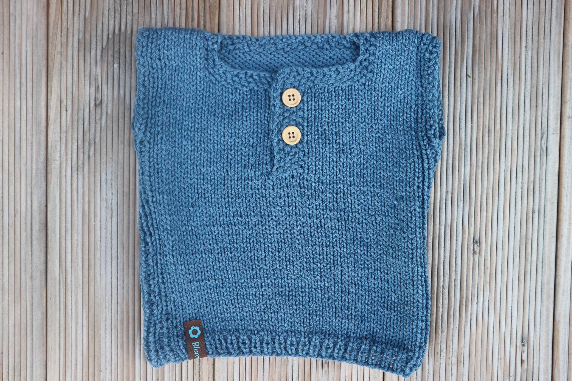 Baby Pullunder Aus Bio Baumwolle 6-12 Monate Blau Hellbraun Kinderpullunder Baby Pullunder Aus Bio Baumwolle 6-12 Monate Blau Hellbraun Kinderpullunder von Blumenkind77