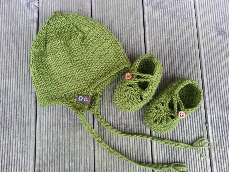 Mütze Und Schuhe Im Set 12-18 Monate von Blumenkind77
