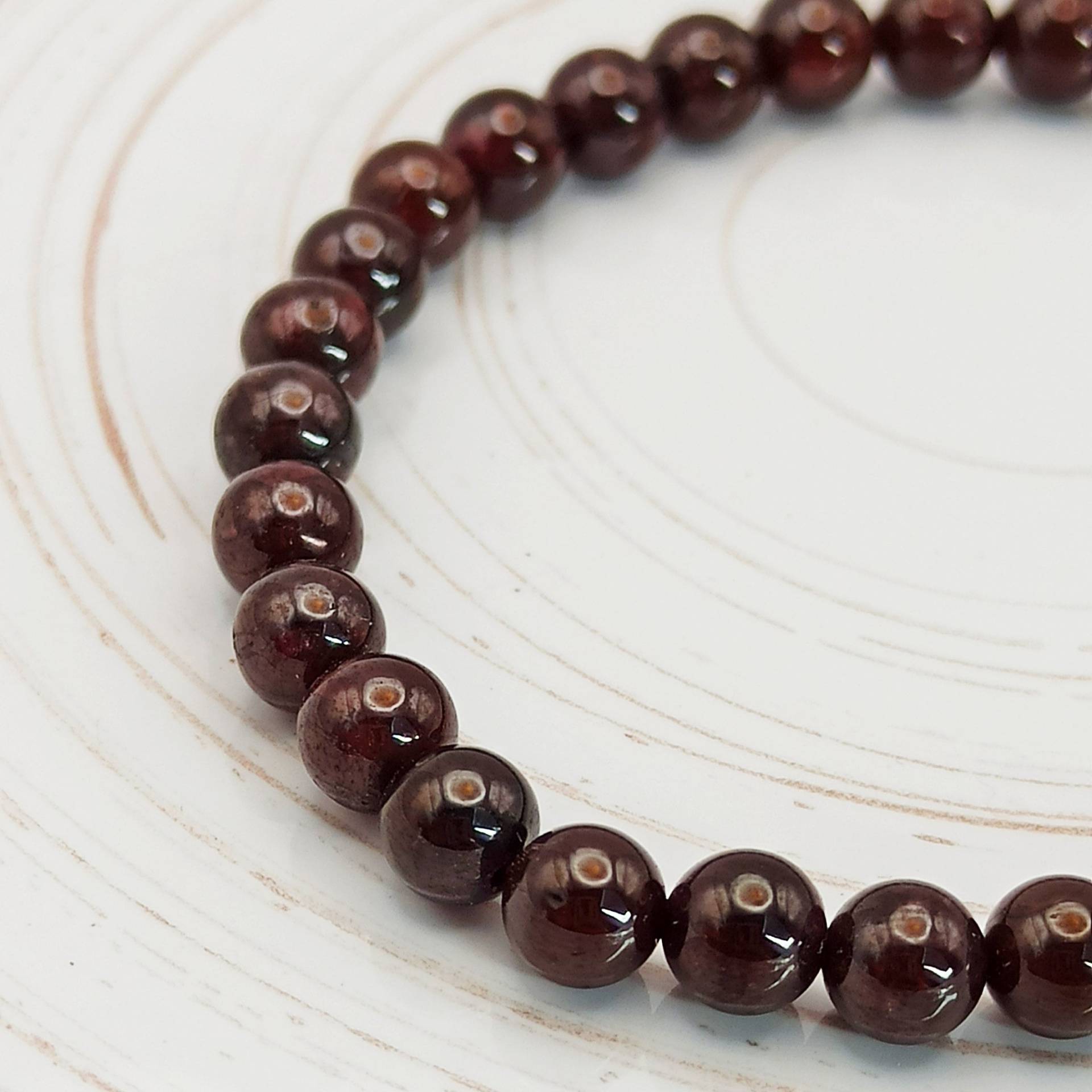 Granat Armband Kugeln 6mm - Aus Granat-Armband Geschenk Für Spirituelle von Blumenschaf