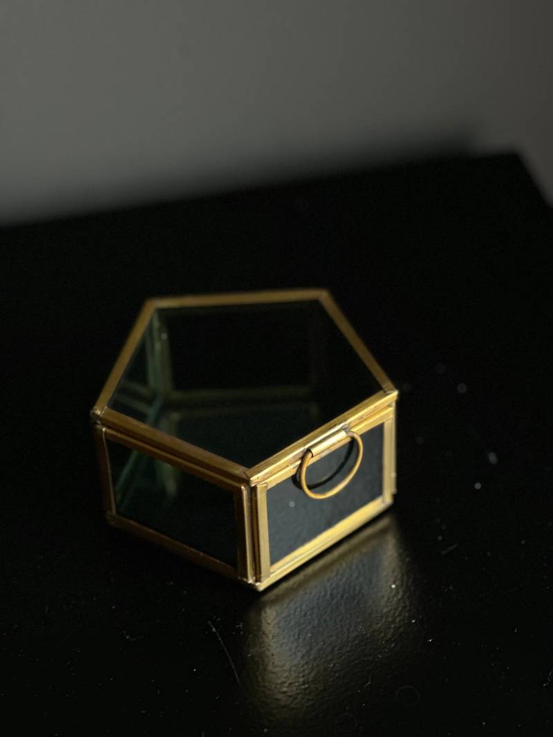 Ringkästchen Schmuckkästchen Schmuckschatulle Schmuckdose Glasschatulle Hochzeit Eheringe Ringkästchen Schmuckkästchen Schmuckschatulle Schmuckdose Glasschatulle Hochzeit Eheringe von Blumenstil