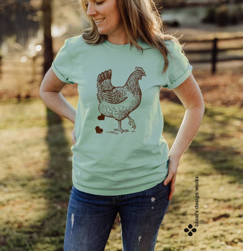 Shirt Mit Huhn | T-Shirt Für Halter Von Glücklichen Hühnern von BlumsDesignWorks