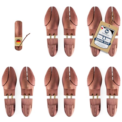 Blumtal TESTSIEGER Premium Schuhspanner Zedernholz - Schuhspanner Herren und Damen inkl. Schuhlöffel - Schuhdehner ergonomisch - Schuhweiter - Shoe Stretcher pflegend und geruchsbindend - Größen 38-47 von Blumtal