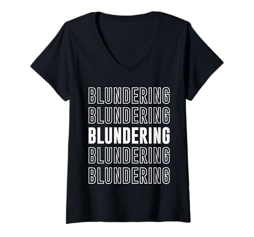 Damen Fehltrünnigkeit T-Shirt mit V-Ausschnitt Damen Fehltrünnigkeit T-Shirt mit V-Ausschnitt von Blundering Apparel