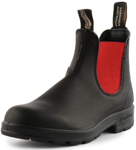 BLUNDSTONE Herren ORIGINAL 500 Series Chelsea Boot, Voltan Black/Red, 40 EU von Blundstone