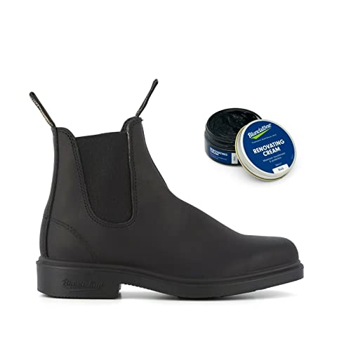 Blundstone 063 Voltan Chelsea-Stiefel Aus Schwarzem Leder mit sahne mit sahne4 von Blundstone