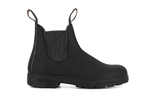 Blundstone 2032 Damen Schwarz Silber Leder Chelsea-Stiefel 4 von Blundstone